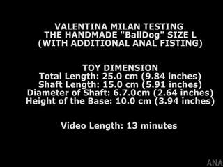 Valentina milan परिक्षण the handmade balldog आकार l साथ | xhamster