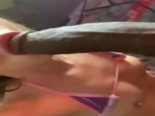 Nerdy White girl Sucking Huge Black Cock, sex movie 71