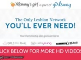 Mommysgirl Teen Licks Lesbian Step Moms Pussy & Daddys