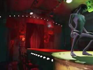 Fallout 4 - tempting Pole Dance by Bergamhot, xxx clip 0b