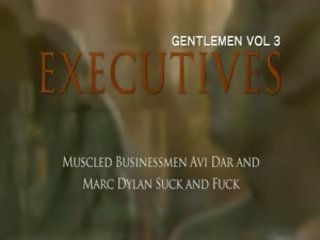 Muscled businessmen avi dar and marc dylan suck and fuck