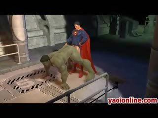Hottie hentai superman assfucking a malaki bata pa