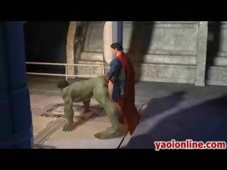 Hottie hentai superman assfucking a malaki fellow