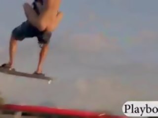 Outstanding playmates tryout kite boarding desnudo
