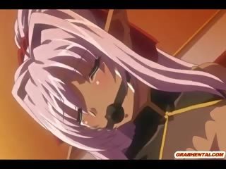 Bandážovanie anime geto s veľký prsia brutally fucked
