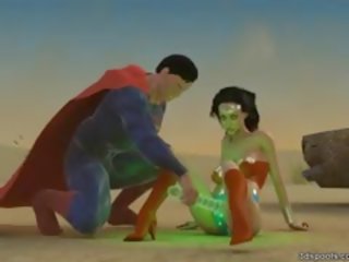 Superman og lurer kvinne